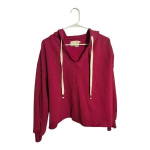 Cozy Magenta Hoodie with Drawstrings